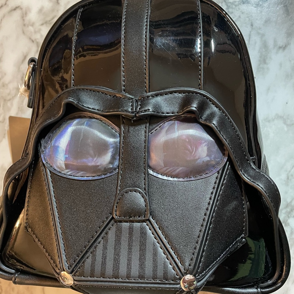 Disney Loungefly Star Wars Darth Vader Figural Crossbody Bag With Lenticular Eye